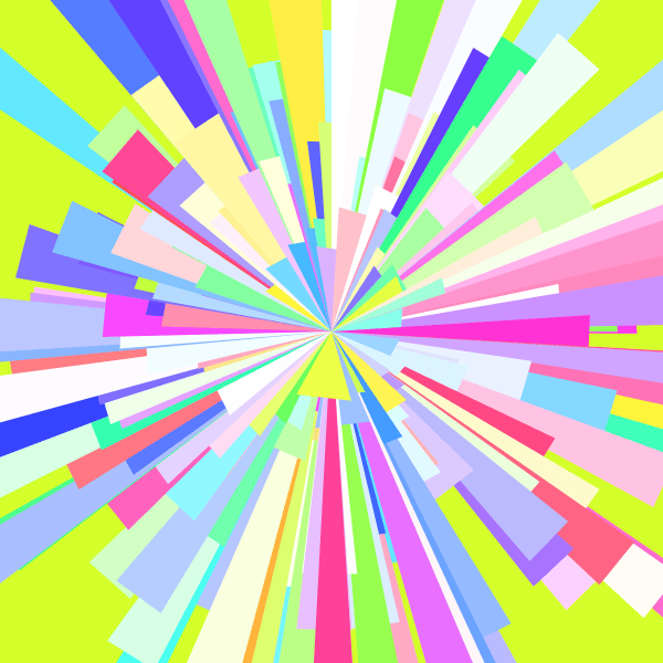 不規則なサンバースト